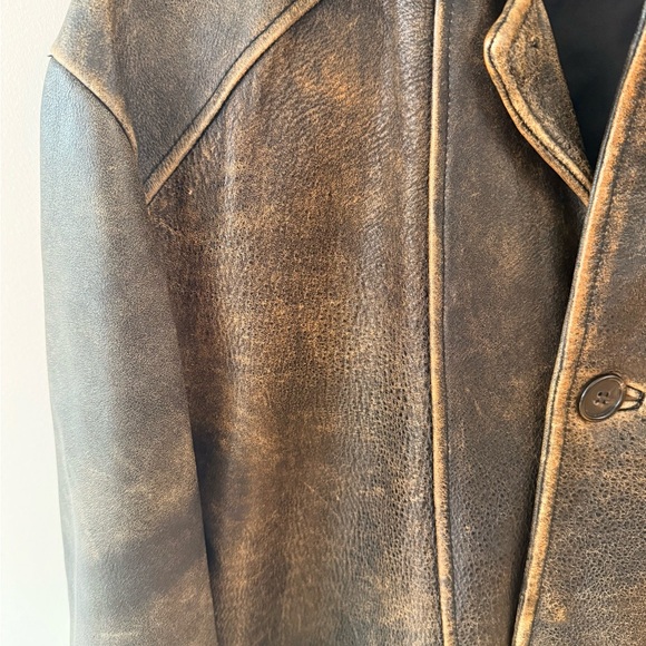 Gordon & Ferguson heirloom leather jacket, Vintage, Distressed (est. 1871 brand) - Picture 4 of 13